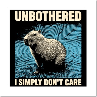 Unbothered Capybara Posters and Art